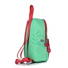 Рюкзак детский, отдел на молнии, цвет салатовый/красный 23х29х7,5см - Фото 4
