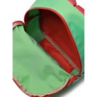 Рюкзак детский, отдел на молнии, цвет салатовый/красный 23х29х7,5см - Фото 5