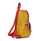 Рюкзак детский, отдел на молнии, цвет жёлтый/красный 23х29х7,5см - Фото 4