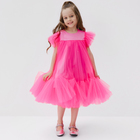 Платье для девочки с пышной юбкой KAFTAN, рост 86-92, цвет ярко-розовый - фото 320103885