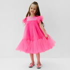 Платье для девочки с пышной юбкой KAFTAN, рост 110-116, цвет ярко-розовый - фото 320196960