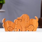 Сувенир-пазл "Семья собак", 4 шт ,16х8 см - фото 9963997