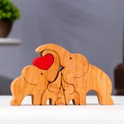 Сувенир-пазл "Семья слонов", 5 шт ,17х10 см - фото 3363883