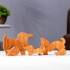Сувенир-пазл "Семья собак", 5 шт ,16х8 см - Фото 3