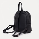 Рюкзак на молнии, 3 наружных кармана, цвет чёрный - Фото 2