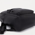 Рюкзак молодёжный на молнии, цвет чёрный - Фото 3