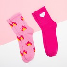 Набор женских носков KAFTAN "Сообщение“ 2 пары, размер 36-39 (23-25 см) - Фото 2