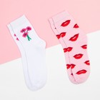Набор женских носков KAFTAN "ты прекрасна" 2 пары, размер 36-39 (23-25 см) - Фото 2