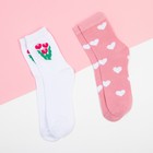 Набор женских носков KAFTAN "Расцветай“ 2 пары, размер 36-39 (23-25 см) - Фото 2