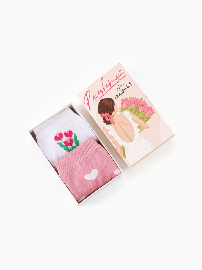 Набор женских носков KAFTAN «Расцветай» 2 пары, размер 36-39 (23-25 см) - Фото 1