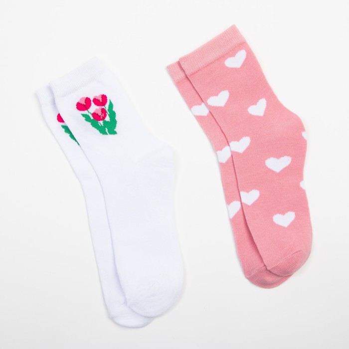 Набор женских носков KAFTAN "Расцветай“ 2 пары, размер 36-39 (23-25 см) - фото 1927982032