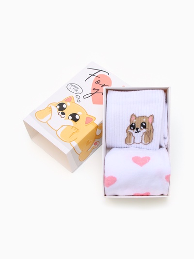 Носки женские KAFTAN For you, набор 2 пары, размер 36-39 (23-25 см)