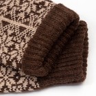 Носки женские шерстяные, цвет коричневый, размер 23-25 - Фото 3
