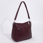 Сумка женская на молнии, цвет бордовый - фото 21761129