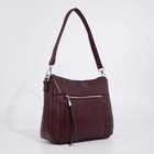 Сумка женская на молнии, цвет бордовый - фото 21761131