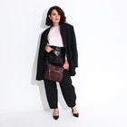 Сумка женская на молнии, цвет бордовый - фото 21761135