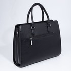 Сумка деловая на молнии, цвет чёрный - фото 21761161