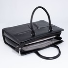 Сумка деловая на молнии, цвет чёрный - фото 21761166