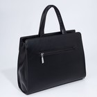 Сумка деловая на молнии, цвет чёрный - фото 21761185