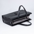 Сумка деловая на молнии, цвет чёрный - фото 21761190