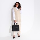 Сумка деловая на молнии, цвет чёрный - фото 21761191