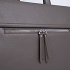 Сумка деловая на молнии, цвет серый - фото 21761203