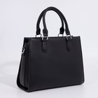 Сумка-тоут на молнии, цвет чёрный - фото 21761303