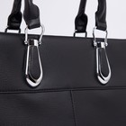 Сумка-тоут на молнии, цвет чёрный - фото 21761306