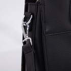 Сумка-тоут на молнии, цвет чёрный - фото 21761307