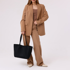 Сумка-шопер на молнии, цвет чёрный - фото 24566346