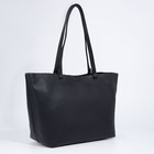 Сумка-шопер на молнии, цвет чёрный - фото 21761344