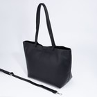 Сумка-шопер на молнии, цвет чёрный - фото 21761346