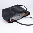 Сумка-шопер на молнии, цвет чёрный - фото 21761347