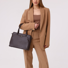 Сумка-тоут на молнии, цвет серый - фото 24549912