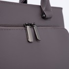 Сумка-тоут на молнии, цвет серый - фото 21761360
