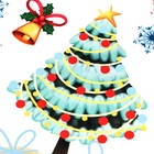 Интерьерная наклейка «Новогодний переполох», 30×50 см - Фото 3