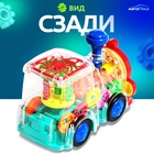 Паровоз «Шестерёнки», световые и звуковые эффекты, работает от батареек - Фото 4