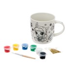 Кружка под раскраску на новый год «Много подарков», 300 мл, набор для творчества - Фото 3