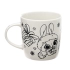 Кружка под раскраску на новый год «Много подарков», 300 мл, набор для творчества - Фото 4