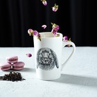 Кружка фарфоровая Доляна «Зайка», 380 мл, цвет белый - Фото 5