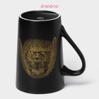 Кружка Доляна «Зайка», 380 мл, фарфор, цвет чёрный - Фото 3