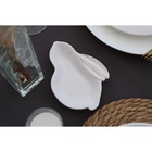 Блюдо Доляна «Зайка в золотом», 20.5×15.5×3.2 см, доломит, белое 7384543