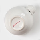 Салатник Доляна «Ёжик в золотом», 300 мл, 12.5×10.2×8.7 см, белый - Фото 4