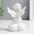 Сувенир полистоун свет "Белоснежный ангел на сердце с огоньком" 9х5,5х5,7 см - Фото 4