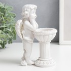 Фигурка - подсвечник на 1 свечу полистоун «Белоснежный ангел у колонны», 15×10×6.5 см - Фото 2