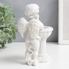 Фигурка - подсвечник на 1 свечу полистоун «Белоснежный ангел у колонны», 15×10×6.5 см - Фото 3