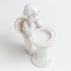 Фигурка - подсвечник на 1 свечу полистоун «Белоснежный ангел у колонны», 15×10×6.5 см - Фото 5