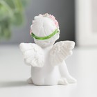 Сувенир полистоун "Белоснежный ангел с венком из роз сидит" 5х3,5х4,3 см - Фото 3