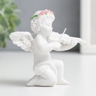 Сувенир полистоун "Белоснежный ангел со скрипкой" 7х5,5х8 см - Фото 2