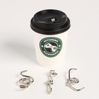 Головоломка металлическая «Умный кофе», стаканчики, в шоубоксе - фото 21761928